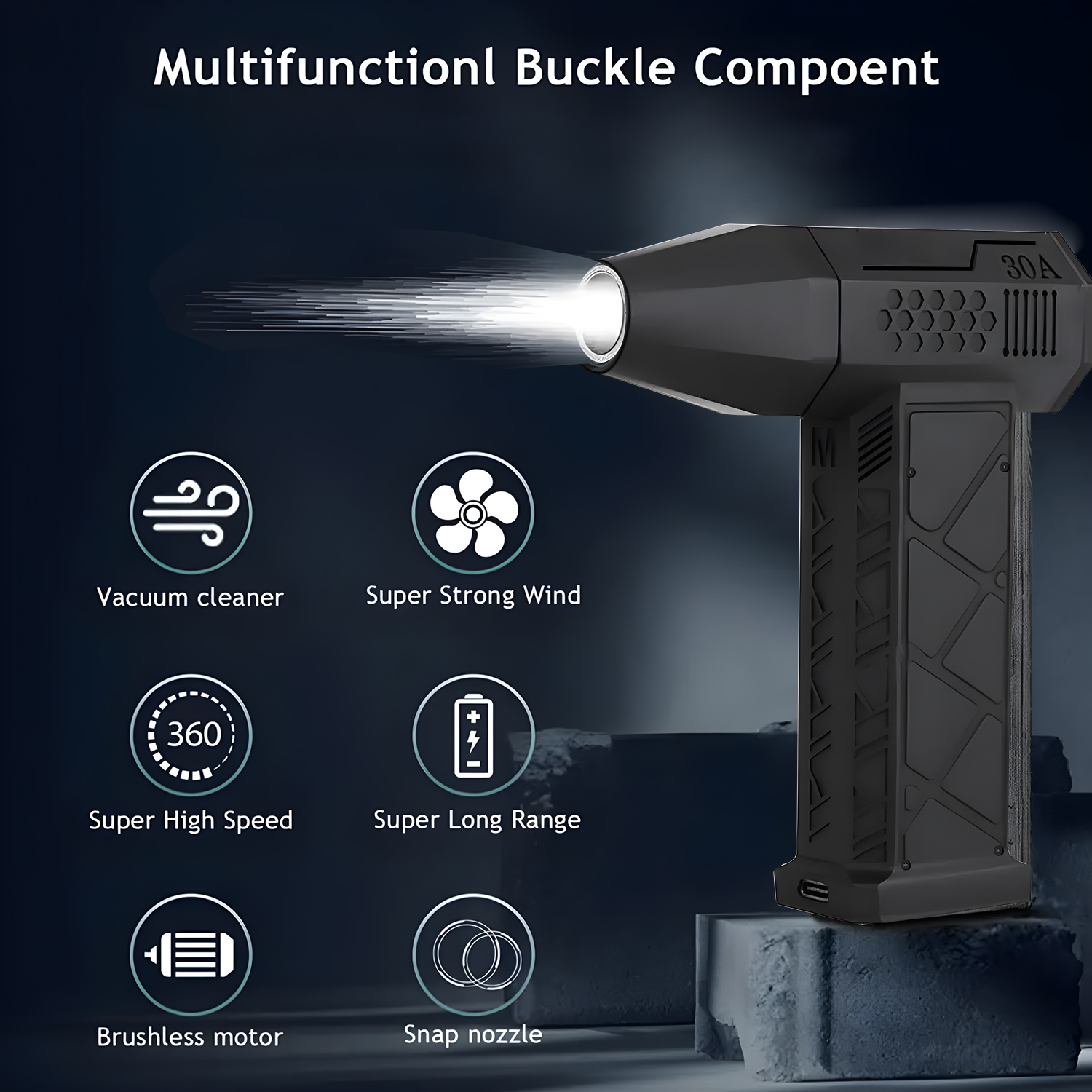 Wireless Keyboard Mini - Elektrikli Kablosuz Hava Silgi Mini Basınçlı