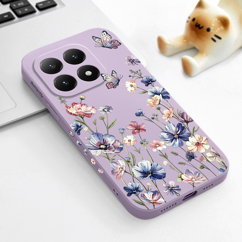 Xiaomi Poco X6 - Butterfly Hush Telefon Kılıfı Xiaomi Poco