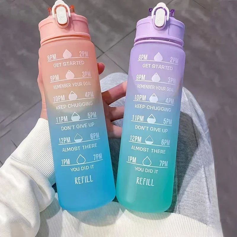 Smart Water Bottle Tracker - Zaman Takipli Pipetli Spor Su Şişesi