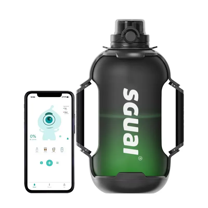 Smart Water Bottle Tracker - 【CHIMU HOME】44oz/1300ml Tritan Akıllı Su Şişesi,
