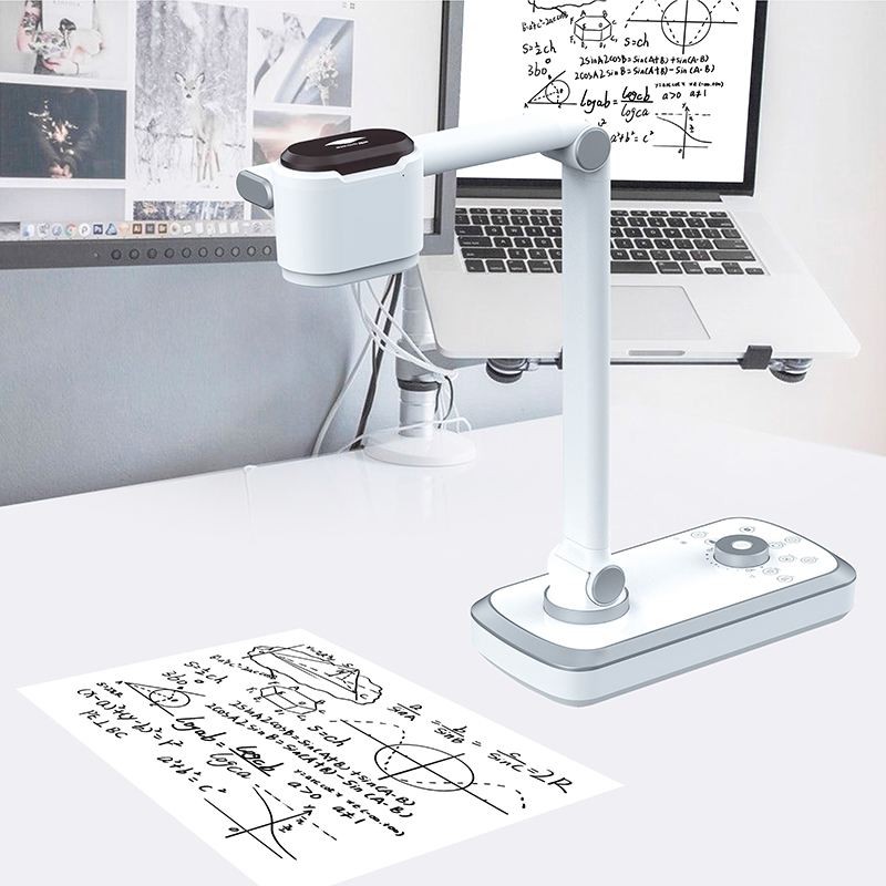 Document Camera Visualizer - 4K Taşınabilir Belge Kamerası, LED Işık