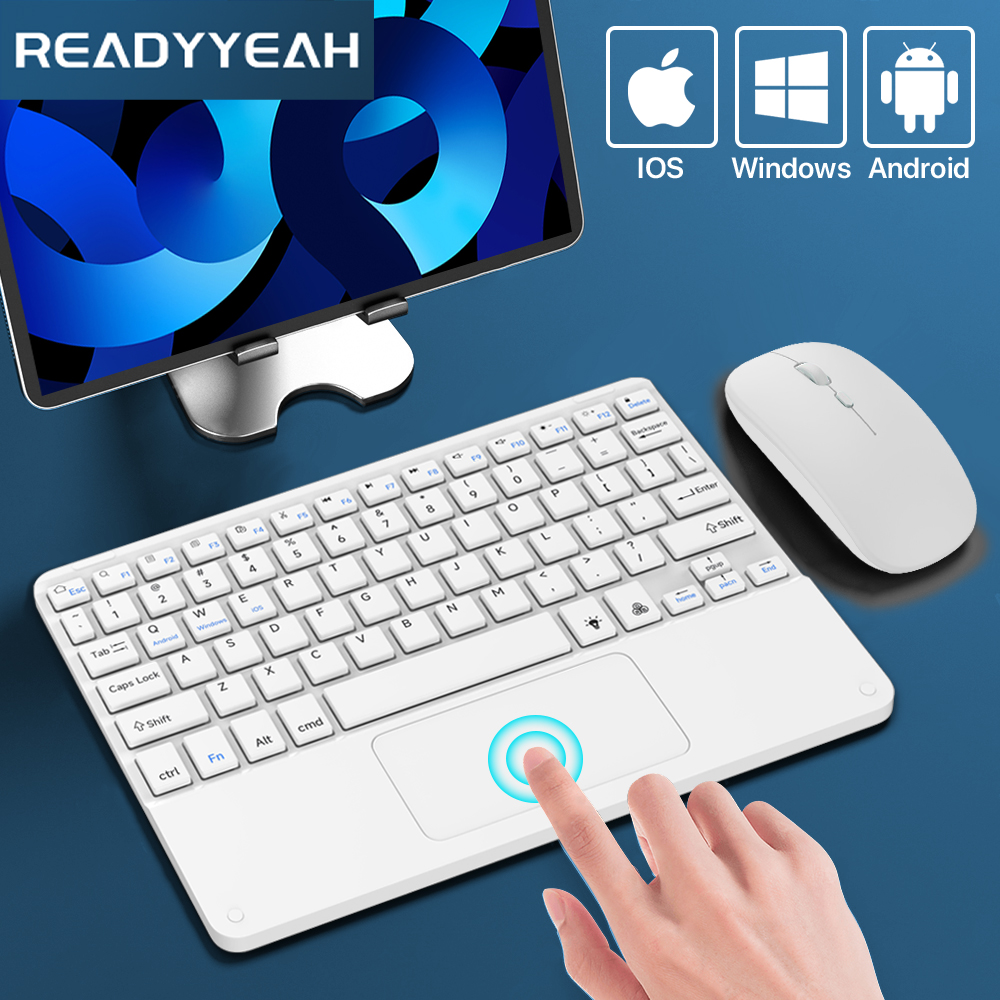 Wireless Keyboard Mini - IOS Android Windows için Touchpad kablosuz