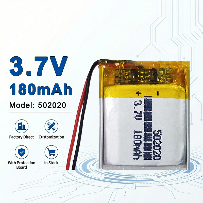 Electronics And Gadgets Ce - 502020 3.7V 180mAh Şarj Edilebilir Lityum