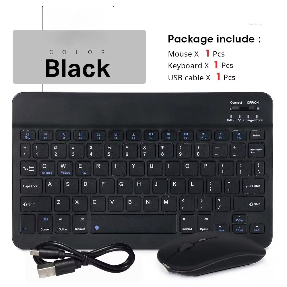 Wireless Keyboard Mini - İbranice Bluetooth Klavye 10 inç iPad