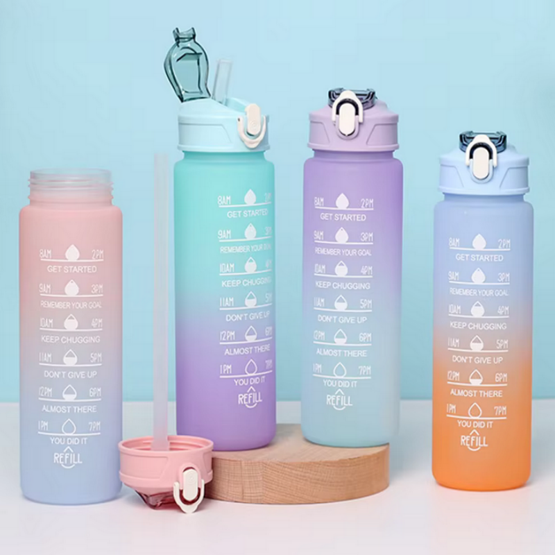 Smart Water Bottle Tracker - Zaman Takipli Pipetli Spor Su Şişesi