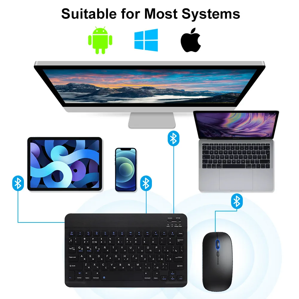 Yeni 2025 Bluetooth Kablosuz K - Wireless Keyboard Mini incelemesi ve fiyatı