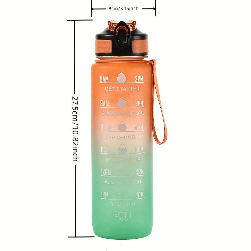 Degrade Renk 1000 mL Büyük Kap - Smart Water Bottle Tracker incelemesi ve fiyatı