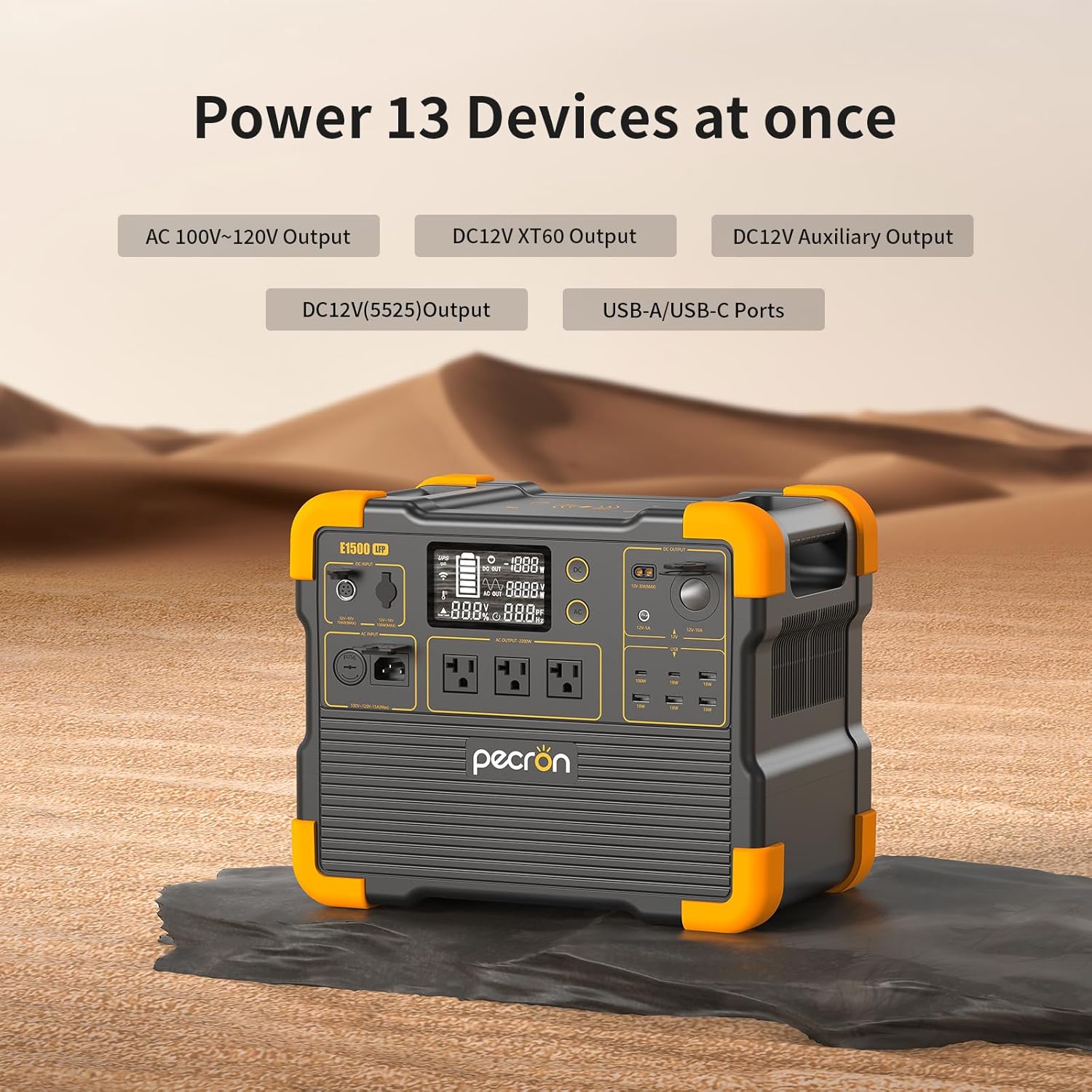 Uesd-Pecron E1500LFP 2200W 153 - Solar Powered Charger incelemesi ve fiyatı